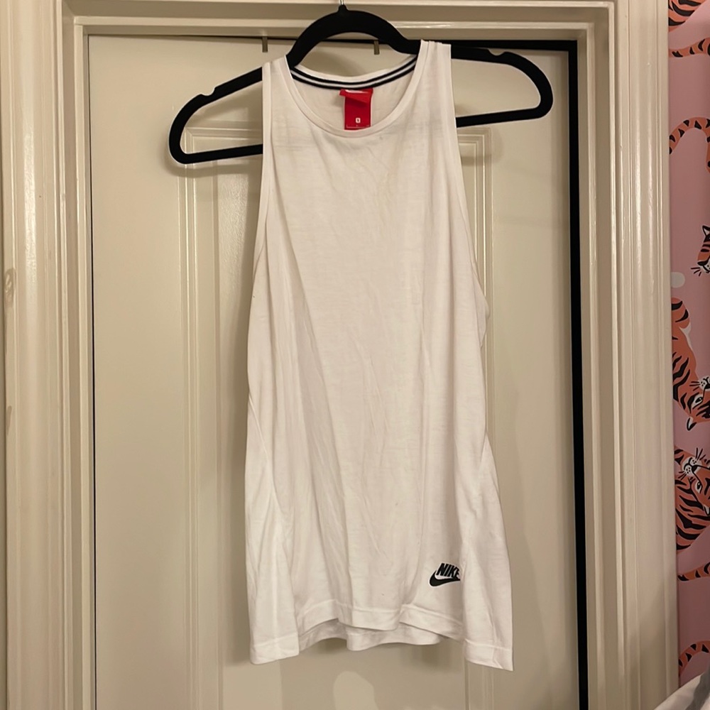 White Nike dri-fit tank top
